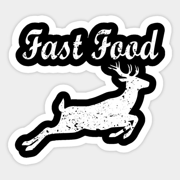 Fast Food Deer Sticker by Bhagila